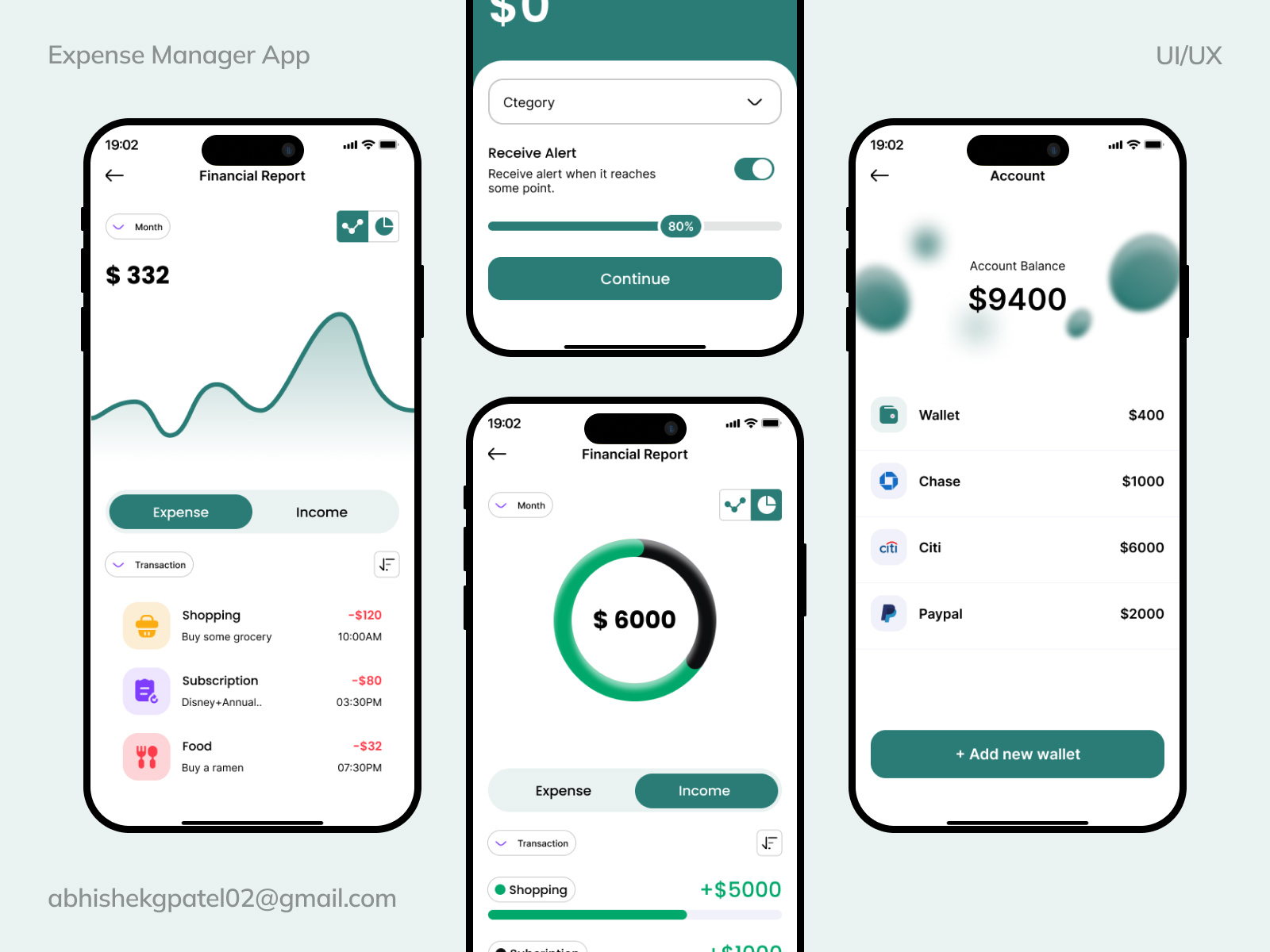 Expense Manager App Ui Design by Abhishek Patel on Dribbble