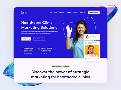 Marketing Agency for Healthcare Clinics agency branding clinic colorful creative dentist healthcare illustration marketing ui