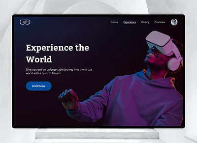 Daily UI Design Challenge | Day 74 | Virtual Reality accessibility branding challenge074 colortheory contrast dailyui design graphic design illustration landingpage logo typography ui usercentric ux vr webpage