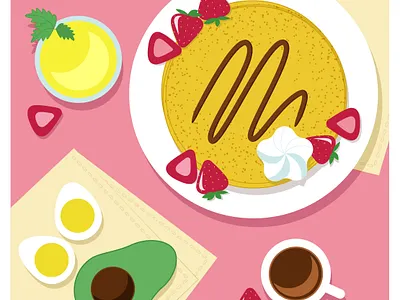 FOOD POSTER ai design digital food art food poster graphic design illustration vector