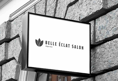 beauty saloon - Belle Éclat Salon art direction branding graphic design