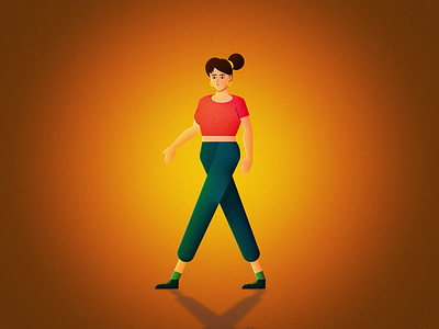 Motion Walk : ) animation2d character animation character design freelance freelancemotiondesigner motion graphics motion graphics design walkcycle