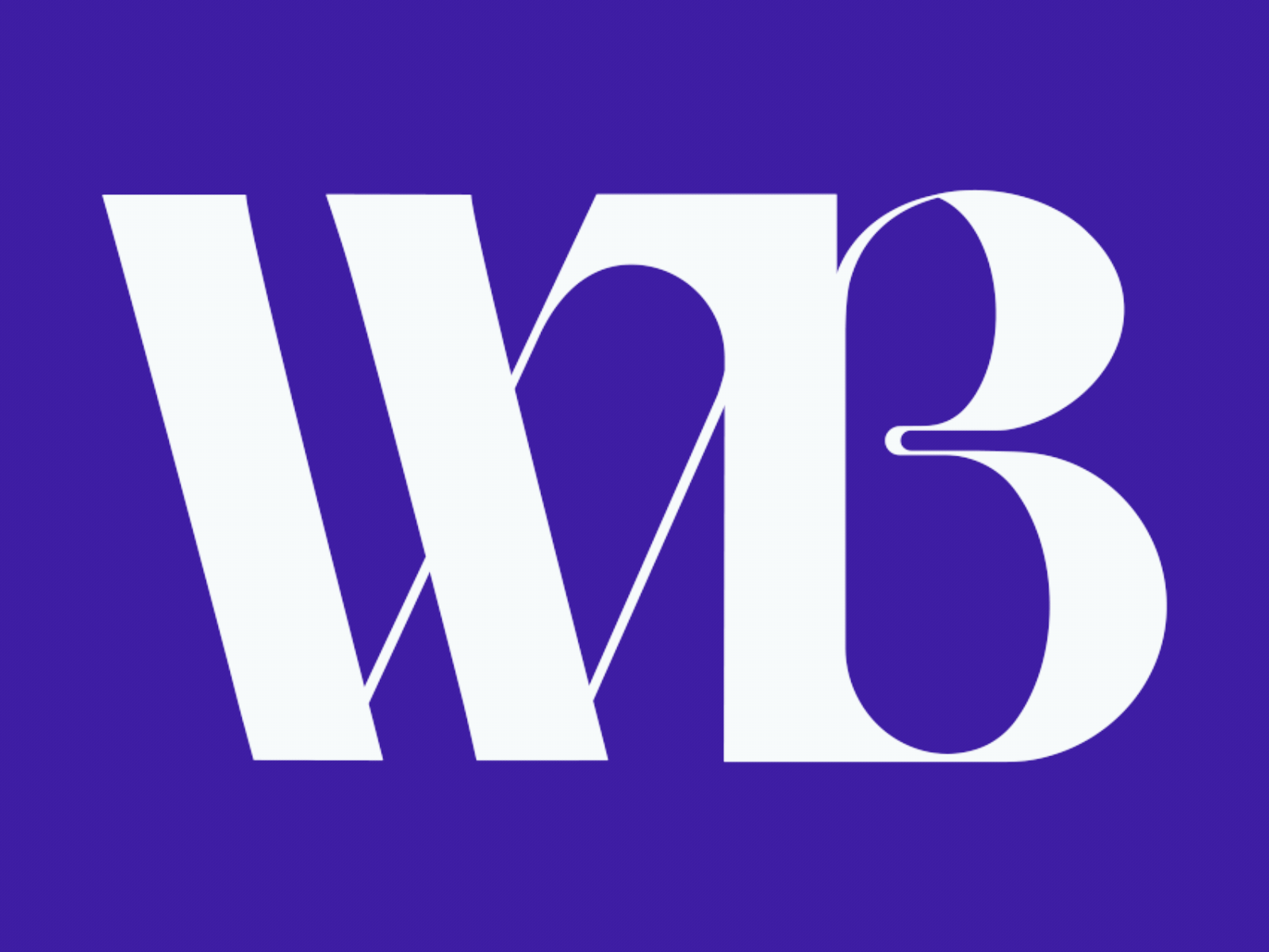 WB logo animation behance liquid wave