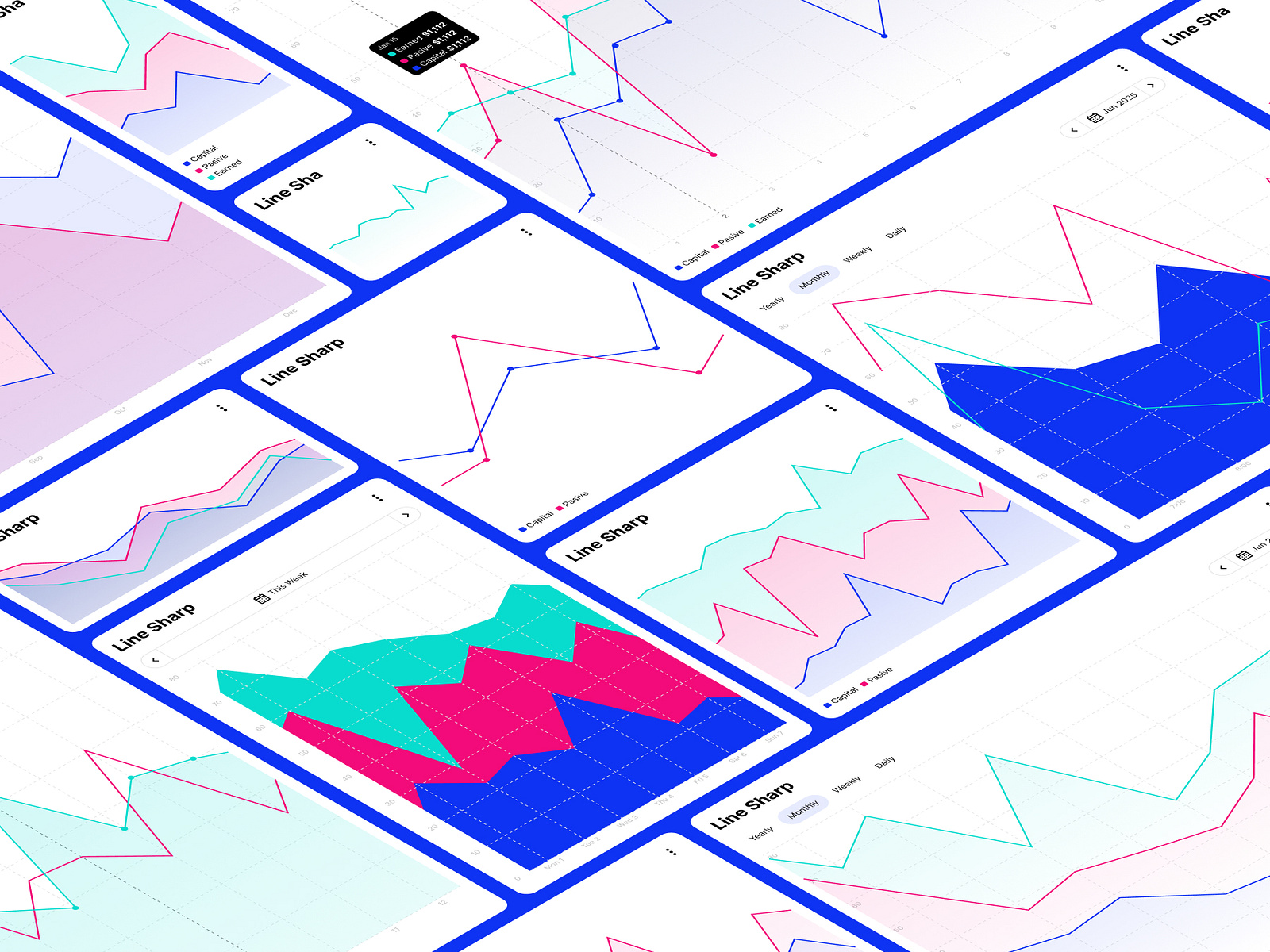 Sharp Line Charts For Data Visualization - Master Chart by Masteruix on ...