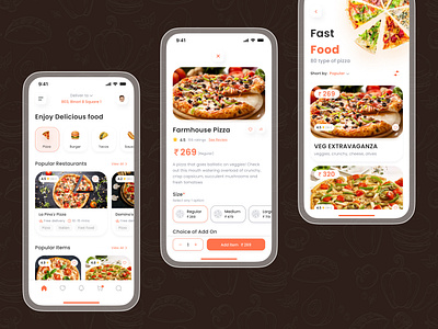 Custom Food Delivery App Development Design By IT Path Solutions branding design graphic design illustration itpathsolutions landing page logo ux vector