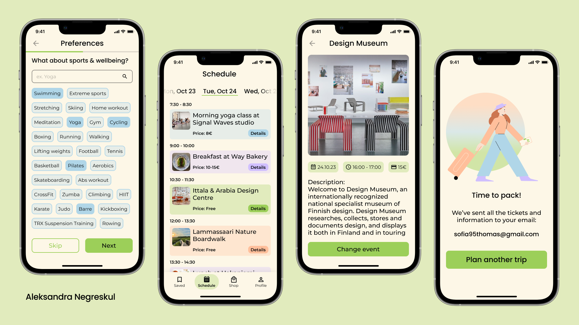 Trip planner app ai app concept design mobile app mobile design planning travelling ui ux