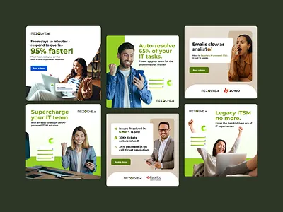 Rezolve.ai Ad Creatives ad design ads branding design graphic design illustration landing page social media ads