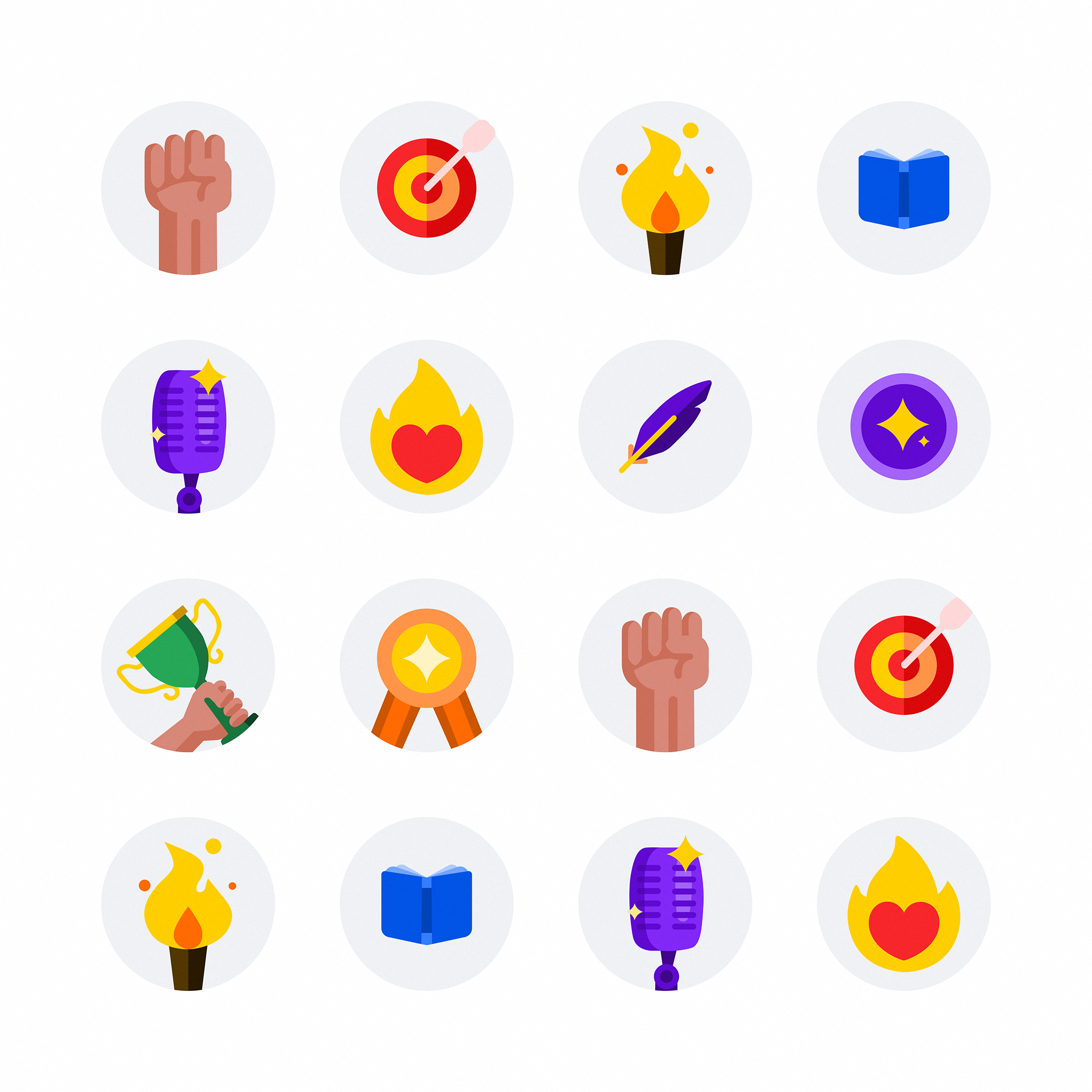 Badges graphic design ui