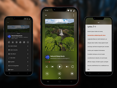 Music Player App - UI UX Design - Daily UI android app app design branding dailyui design graphic design illustration ios logo music app music player online music player player ui ui ux design user experience user interface ux vector