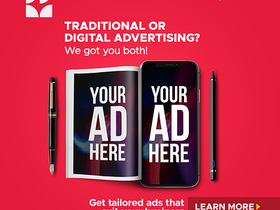 Get tailored ads that suit your Business! advertising brand building brand guideline branding design digital advertising graphic design illustration logo small business traditional advertising