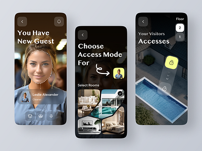 Home access | Guest management | Smart home App | Security access app automation b2b control convenience crm design guestaccess guestmode home homesecurity iot mobile saas security smart smarthome software ui