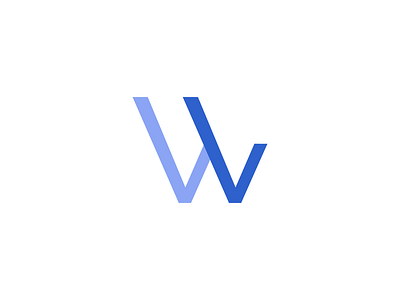 W for Walky letter logo vector
