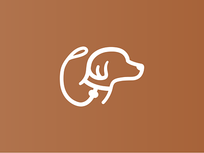 Logo Walking Dog dog logo outline vector