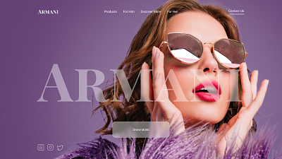 Armani website redesign concept design redesign typography ui ux web web design