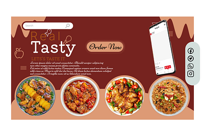 Daily UI 040 - Food Order Design❤️❤️❤️ Like, Share and comment 3d animation branding dailyui graphic design logo ui