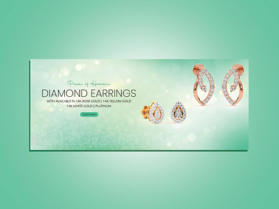 Website Banner Design aumika.com branding diamond graphic design jewelery brand jewelry luxury minimal website banner