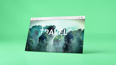 Travelo (3d Website). 3d animation branding coding css design graphic design html illustration logo motion graphics ui ux website wordpress