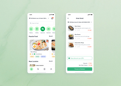 Food Deliver Mobile branding design graphic design icon logo motion graphics ui ux