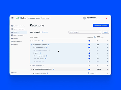 Effortless document sorting: Billon Publisher's category view! app application blockchain category categorymagic categoryview design desktop digitalorganization document documentmanagement documentsorting organised organizedworkflows publisher tech web web design web3 webdesign