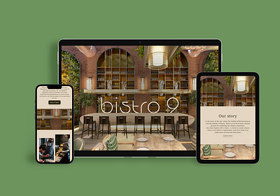 Responsive Landing Page graphic design landing page responsive restaurant ui user interface web design