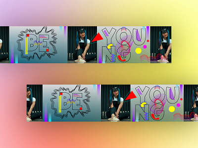 A «Be Young» banner concept banner concept figma graphic design photoshop