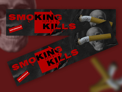 «Smoking Kills» banner concept banner concept figma graphic design