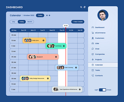 Ecommerce Calendar Dashboard UI Design dashboard ui design ecommerce dashboard ui ecommerce ui ui ui des ui design