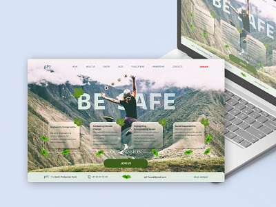 «Be Safe»: site home page design concept concept figma graphic design home page concept photoshop site design uxui