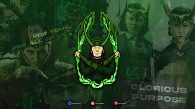 Loki Gaming Logo Mascot For eSports/Sports/Streaming/Team branding cartoon cartoonlogo creative design esports fanart gaming gaminglogo graphic design illustration logo loki marvel mascot portrait sports logo team logo tom vector