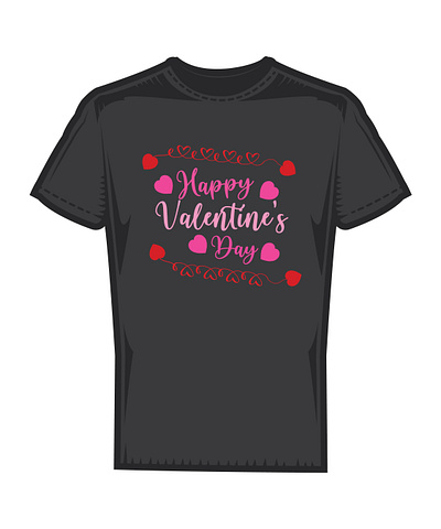 happy valentine's day t shirt design design happy holiday new year t shirt t shirt design tshirt typography typography design valentine valentines day vantage