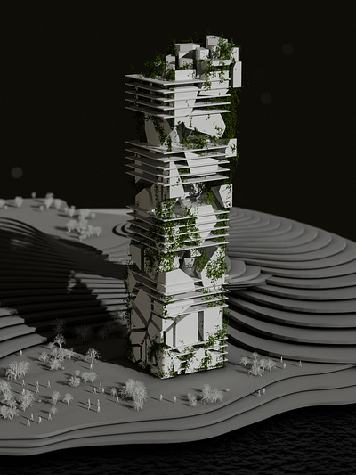 Skyscraper #3 3d abstrac architecture blender conceptart design visual