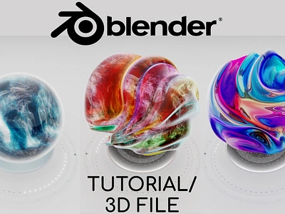 ABSTRACT GLASS ANIMATION 3d animation blender design displacement file glass graphic design light lighting logo motion graphics rgb sphere texture tutorial ui ux volume volumetric