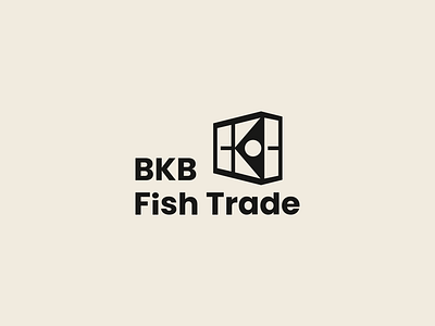 BKB Fish Trade branding brandmark combination mark fish logo logo design logomark logos minimal pictorial visual identity