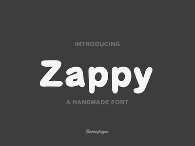 Zappy - A Handwritten Font bold childish cover design font funky funny handmade handwrite handwritten natural type typography zappy