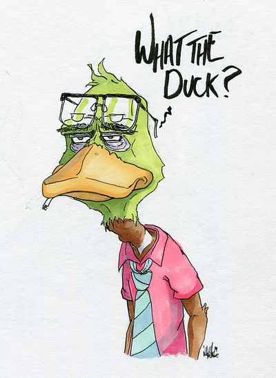 What the Duck? character design illustration