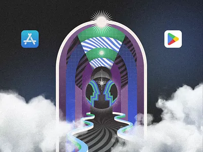 Screenshots set: Waking Up apple store branding design fantastic graphic graphic design illustration play store screenshot set