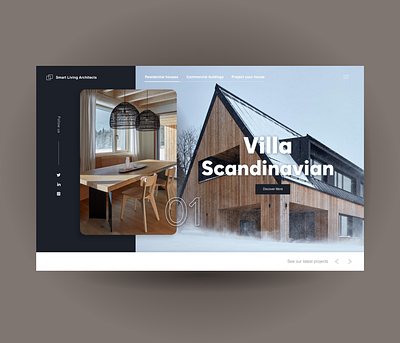 Modern architecture landing page architecture landing page modern ui web web design website