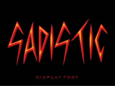 TF Sadistic -Display Font branding deathmetal design display font fonts handwritten illustration logo logotype merchandise metal type typeface typography ui