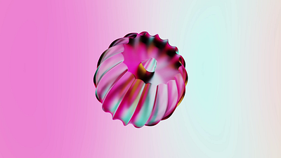 Gradient 3d animation branding candy design gradient illustration logo pink sweet ui
