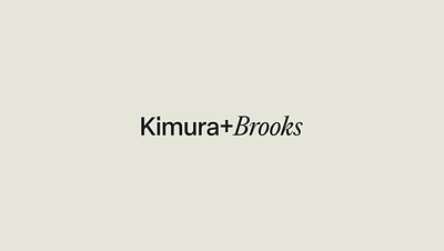 Kimura+Brooks architecture studio arhcitecture branding design graphic design logo logo design minimalism typography