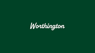 Worthington&Co. branding clothing brand design english fashion graphic design green logo logo design typography
