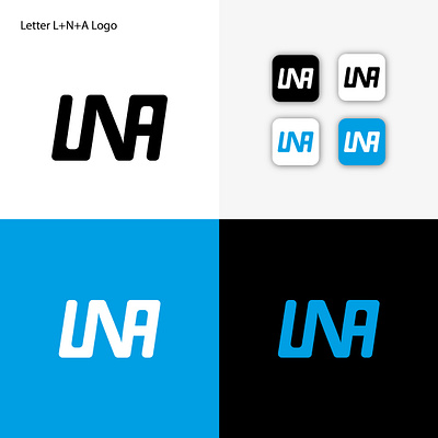 Letter L+N+A Logo Design design letter lna logo design logo logo design