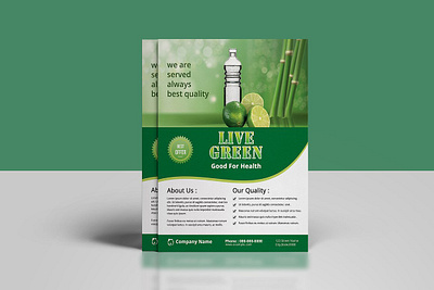 Green Product Flyer botanical clean doctor drug editable flyer green green energy green product green product flyer health healthy herbal medicine minimal ms word photoshop template printable product