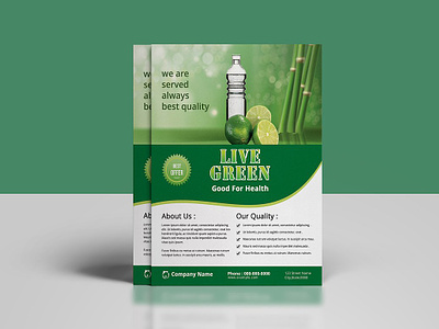 Green Product Flyer botanical clean doctor drug editable flyer green green energy green product green product flyer health healthy herbal medicine minimal ms word photoshop template printable product