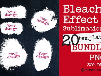 Bleach Effect Bundle for Sublimation
