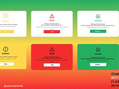 Daily UI 011 #Flash message branding graphic design ui ux