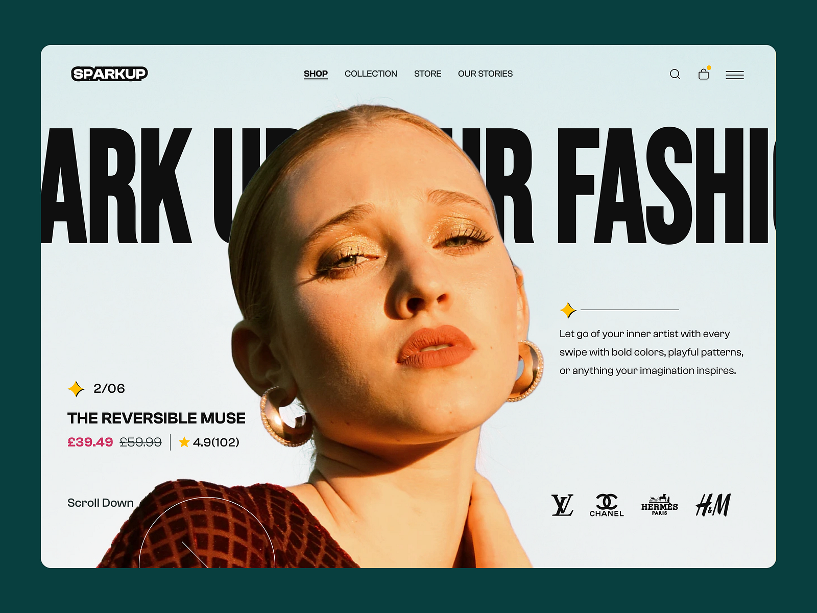 Fashion Landing Page by Nurul Amin on Dribbble
