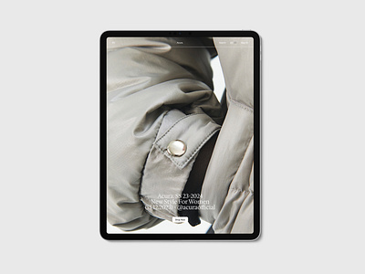Acura. / Tablet Version / E-commerce design u ui ux web design