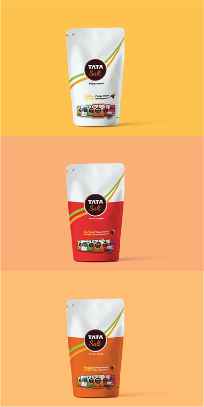 Rebranding of Tata Salt branding design graphic design illustration logo package typography vector