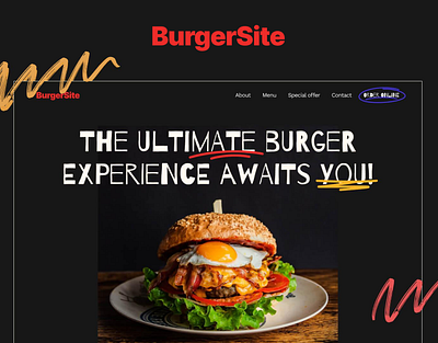 Fast Food Website fast food fast food website figma landing page menu order online uiux user experience user interface web design